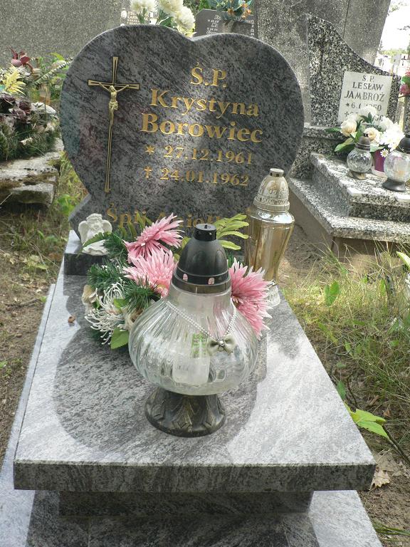 Krystyna BOROWIEC 1961 Ostróda - Grobonet - Wyszukiwarka osób pochowanych