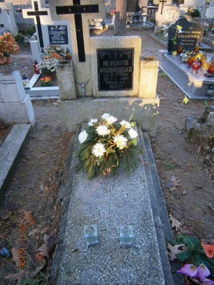 Heronima NOWOHOŃSKA 1892 Ostróda - Grobonet - Wyszukiwarka osób pochowanych