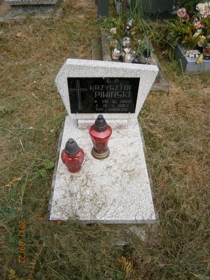 KRYSZTOFOR JAN PIWIŃSKI 1962 Ostróda - Grobonet - Wyszukiwarka osób pochowanych