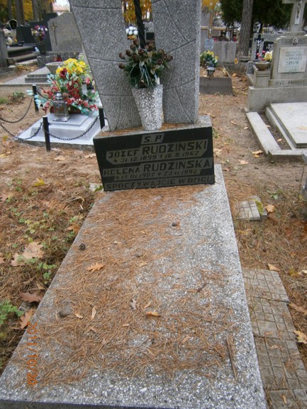 Józef Kazimierz RUDZIŃSKI 1899 Ostróda - Grobonet - Wyszukiwarka osób pochowanych